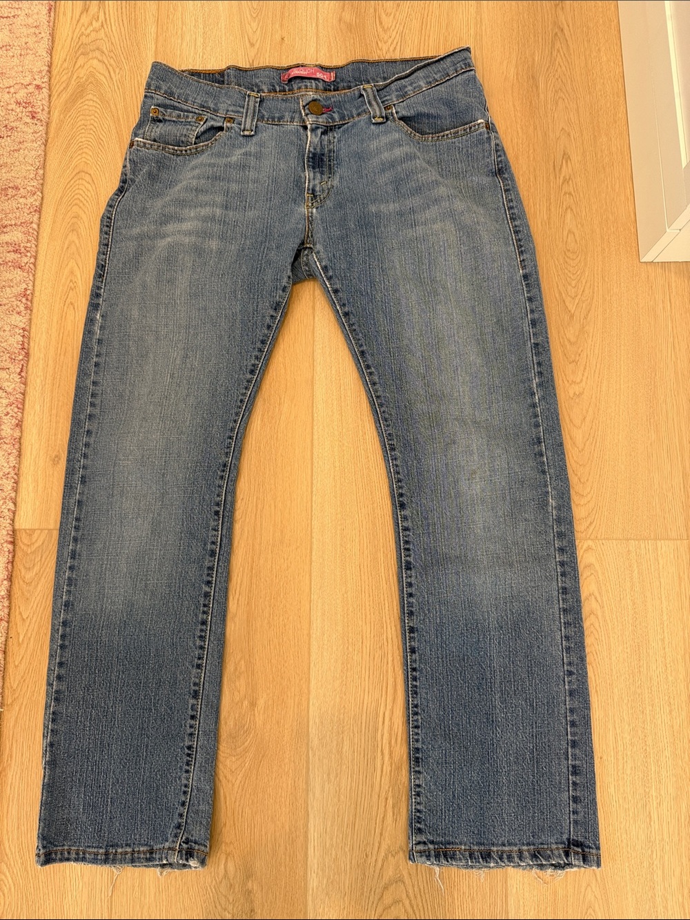 Levi's Slouch Straight 504 Women's Medium Blue Straight Leg Jeans